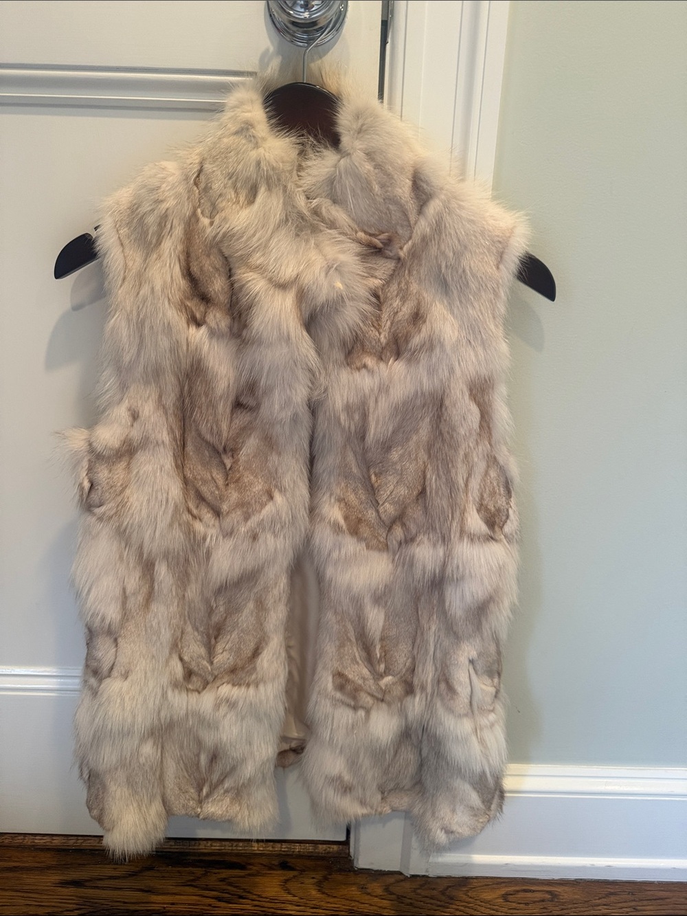 jocelyn Cream and Brown Faux Fur Vest